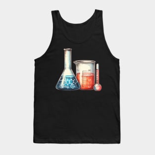 Chemistry Lab Beakers Tank Top